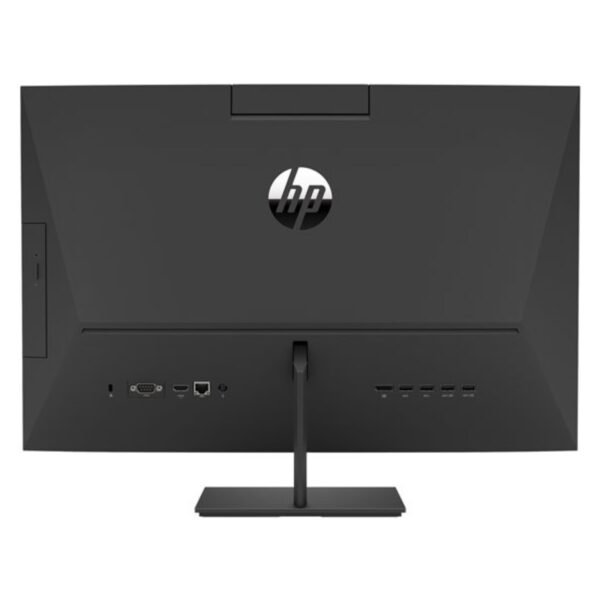 Imagen trasera del ordenador All-In-One HP ProOne 440 G6 reacondicionado y usado, mostrando sus puertos de conexión y diseño compacto. Revisado para garantizar fiabilidad y rendimiento estable en entornos profesionales y educativos. Disponible en JANSit.es.
