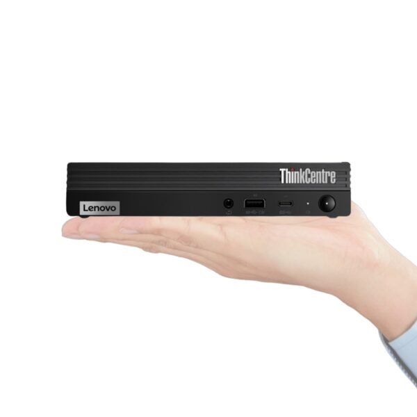 Imagen del ordenador reacondicionado Lenovo ThinkCentre M80q Tiny, un equipo compacto y potente ideal para oficina, teletrabajo y tareas profesionales. Revisado y renovado para un rendimiento fiable y duradero, disponible en JANSit.es con garantía certificada.