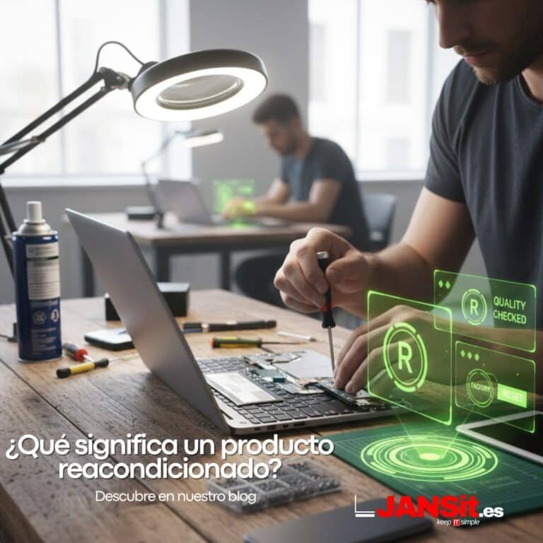 ¿Qué significa un producto reacondicionado? DEscubre en nuestro Blog en JANSit.es