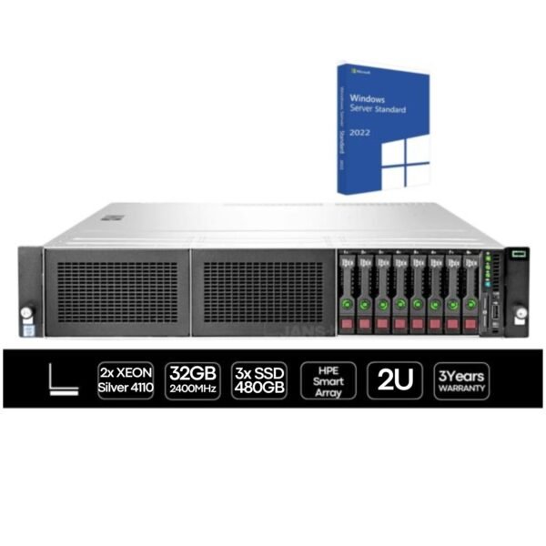 Servidor reacondicionado HP ProLiant DL380 Gen10 con Xeon 4110 – usado y renovado – JANSit HP Proliant DL380 Gen10 Imagen del servidor reacondicionado, equipado con procesador Intel Xeon 4110, usado y renovado, revisado para ofrecer fiabilidad y rendimiento estable en entornos empresariales. Ideal para virtualización, bases de datos y servicios corporativos críticos. Disponible en JANSit.es.