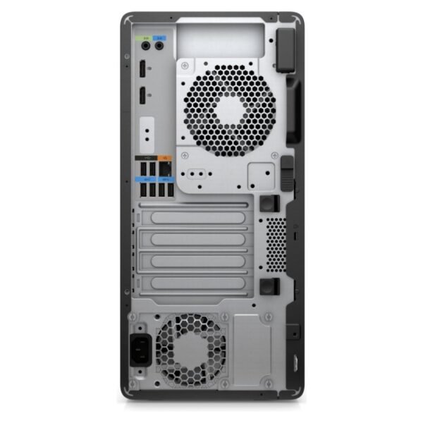 Imagen de la workstation HP Z2 G5 reacondicionada y usada, equipada con la tarjeta gráfica NVIDIA RTX 4000, ideal para diseño 3D, renderizado, CAD y aplicaciones profesionales exigentes. Revisada para garantizar fiabilidad y rendimiento estable en entornos de trabajo. Disponible en JANSit.es.