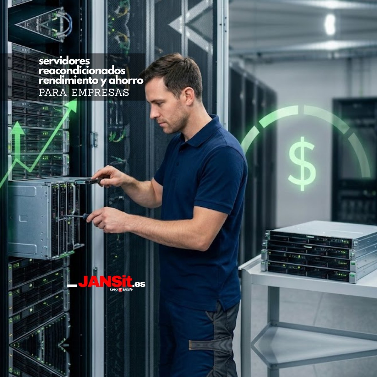 Servidores reacondicionados rendimiento y ahorro para empresas JANSit Espana. Descubre mais en nuestro blog.