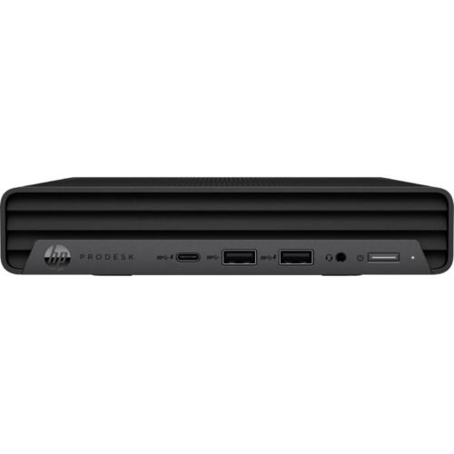 Imagen principal del ordenador HP ProDesk 600 G6 Mini reacondicionado, un equipo compacto y potente diseñado para entornos de oficina y productividad diaria. Producto usado, revisado y renovado para garantizar funcionamiento fiable y rendimiento estable, disponible en JANSit.es.