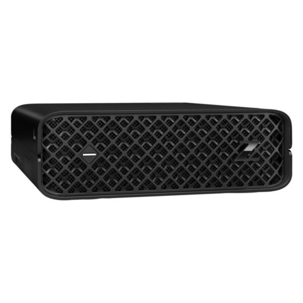 Imagen de la mini estación de trabajo HP Z2 Mini G9 reacondicionada con gráfica RTX A2000, un equipo compacto diseñado para ofrecer alto rendimiento en tareas profesionales como diseño, modelado 3D y edición. Equipo revisado y renovado para garantizar fiabilidad y eficiencia, disponible en JANSit.es.