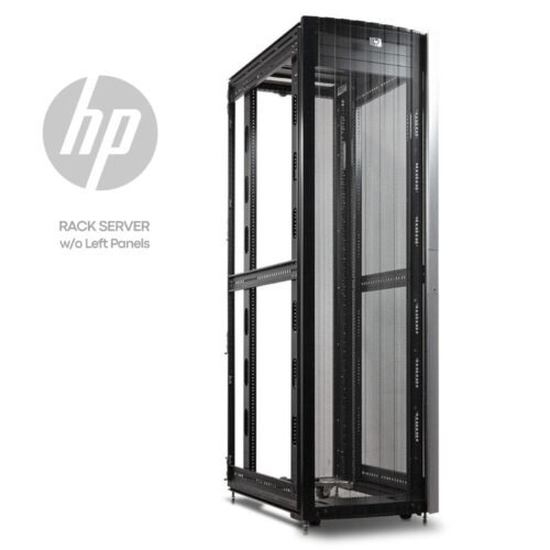 Rack para servidores reacondicionado HP 10642 G2 42U de 19" sin paneles laterales – Imagen principal | JANSit Imagen principal del rack HP 10642 G2 de 42U reacondicionado, diseñado para alojar servidores y equipos de red en formato de 19 pulgadas. Modelo sin paneles laterales, ideal para entornos profesionales que requieren acceso rápido, ventilación eficiente y organización de infraestructura IT. Producto usado, revisado y renovado, disponible en JANSit.es.