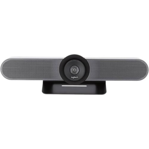 Cámara de videoconferencia Logitech MeetUp Ultra HD 4K – Imagen principal | JANSit Imagen principal de la cámara de videoconferencia Logitech MeetUp con resolución Ultra HD 4K, diseñada para salas de reuniones pequeñas y medianas. Destaca por su objetivo gran angular y sistema de audio integrado, ofreciendo una experiencia de reunión clara y profesional. Disponible en JANSit.es.