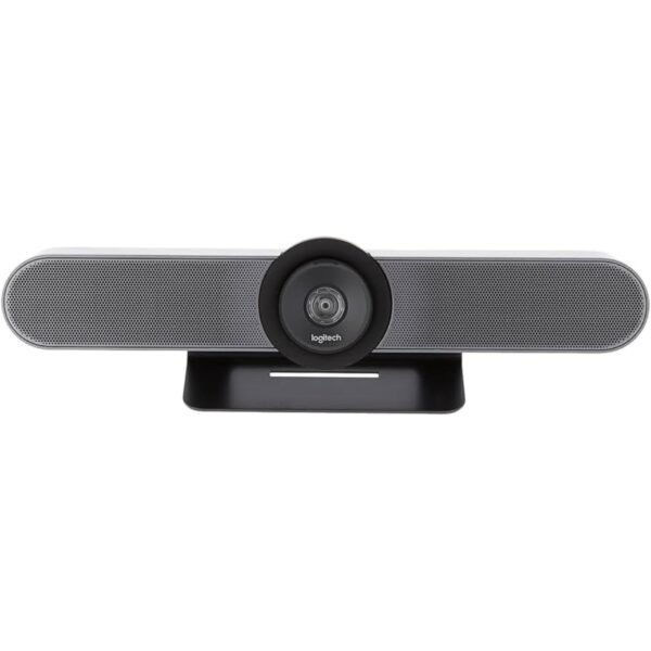 Cámara de videoconferencia Logitech MeetUp Ultra HD 4K – Imagen principal | JANSit Imagen principal de la cámara de videoconferencia Logitech MeetUp con resolución Ultra HD 4K, diseñada para salas de reuniones pequeñas y medianas. Destaca por su objetivo gran angular y sistema de audio integrado, ofreciendo una experiencia de reunión clara y profesional. Disponible en JANSit.es.