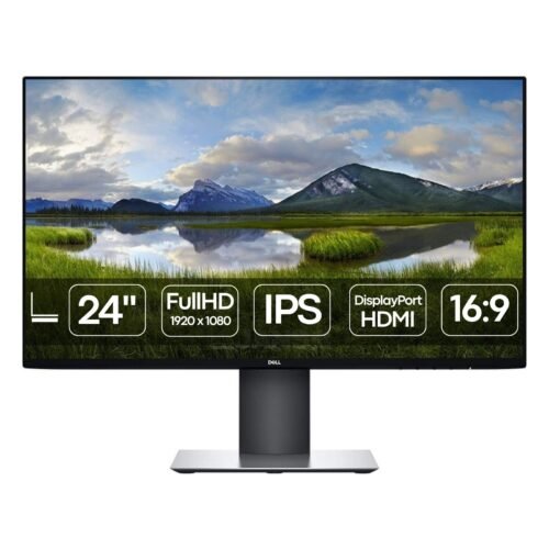 Imagen principal del monitor Dell UltraSharp U2419H reacondicionado, un monitor profesional de 24 pulgadas con resolución Full HD y amplio ángulo de visión. Ideal para entornos de oficina, diseño gráfico y productividad avanzada. Producto usado, revisado y renovado para garantizar excelente calidad de imagen y rendimiento fiable, disponible en JANSit.es.