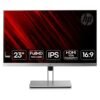 Imagen del monitor HP EliteDisplay E233 reacondicionado, un monitor profesional diseñado para ofrecer comodidad visual y eficiencia en entornos de oficina. Producto usado, revisado y renovado para garantizar funcionamiento fiable y buen rendimiento en el día a día, disponible en JANSit.es.