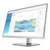 Vista lateral derecha del monitor HP EliteDisplay E273d reacondicionado, donde se aprecia el diseño delgado del panel y el soporte ergonómico ajustable. Producto usado, revisado y renovado para garantizar rendimiento fiable y comodidad en entornos profesionales, disponible en JANSit.es.