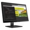 Vista lateral derecha del monitor HP ZDisplay Z24nf G2 reacondicionado, donde se aprecia el perfil delgado del panel y el diseño del soporte ergonómico. Producto usado, revisado y renovado para garantizar rendimiento fiable y comodidad en el uso diario, disponible en JANSit.es.