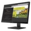 Vista lateral izquierda del monitor HP ZDisplay Z24nf G2 reacondicionado, donde se aprecia su diseño delgado y el soporte ergonómico pensado para mejorar la comodidad en el uso diario. Producto usado, revisado y renovado para garantizar rendimiento fiable en entornos profesionales, disponible en JANSit.es.
