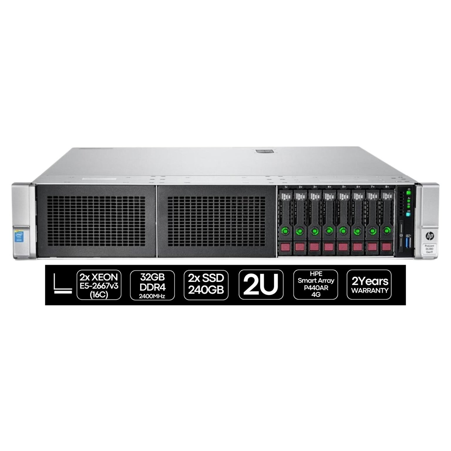HP ProLiant DL380 Gen9 | Dual Xeon E5-2667v3 | JANSit
