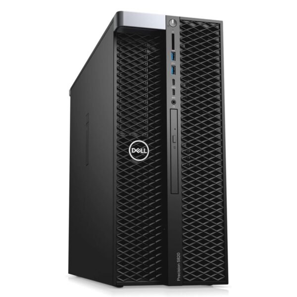 Imagen de la workstation Dell Precision T5820 renovada, equipada con tarjeta gráfica NVIDIA Quadro P4000, diseñada para tareas profesionales exigentes como diseño CAD, modelado 3D, renderizado y edición de vídeo. Equipo revisado y preparado para ofrecer rendimiento estable y fiabilidad en entornos de trabajo profesionales, disponible en JANSit.es.