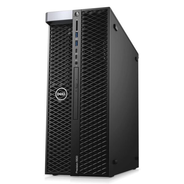 Imagen de la workstation Dell Precision T5820 equipada con tarjeta gráfica NVIDIA Quadro P4000, diseñada para cargas de trabajo profesionales como diseño CAD, modelado 3D, renderizado y edición de vídeo. Equipo usado, revisado y preparado para ofrecer rendimiento estable y fiabilidad en entornos exigentes, disponible en JANSit.es.