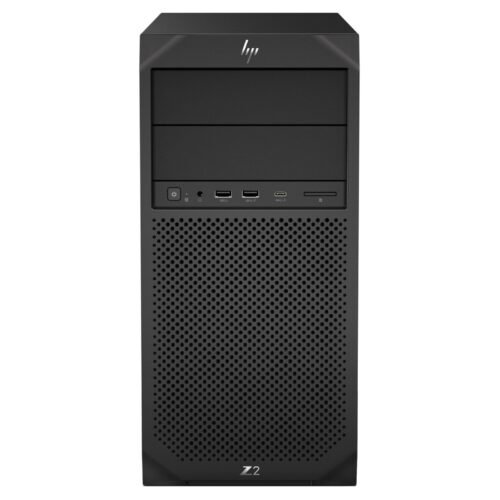 Imagen principal de la workstation HP Z2 G4 reacondicionada, un equipo potente y fiable diseñado para tareas profesionales exigentes como diseño 3D, CAD, edición de vídeo y renderizado. Producto usado, revisado y renovado para garantizar rendimiento estable y eficiencia en entornos de oficina o estudio, disponible en JANSit.es.