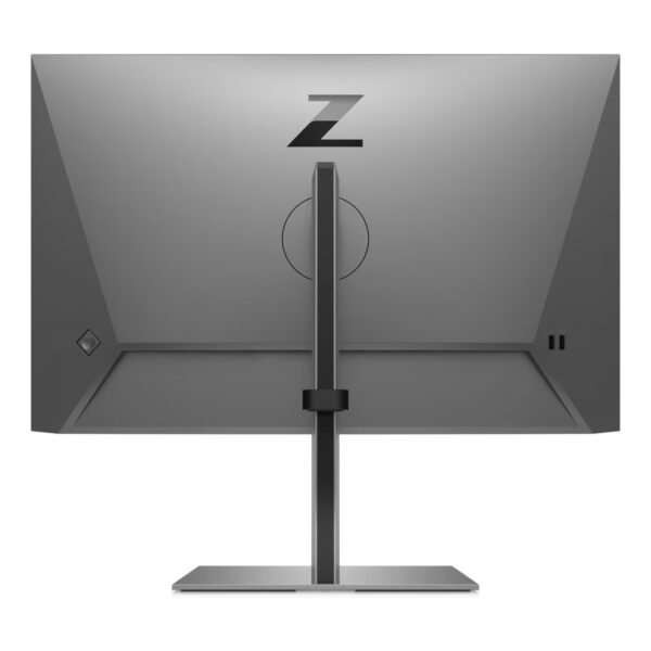 Imagen trasera del monitor HP ZDisplay Z24n G3 de 24 pulgadas con resolución WUXGA, donde se aprecian las conexiones disponibles y el diseño limpio del soporte ajustable. Monitor reacondicionado, revisado y listo para ofrecer rendimiento fiable y calidad de imagen en entornos profesionales, disponible en JANSit.es.