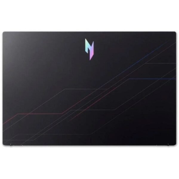 Vista trasera del portátil gaming Acer Nitro V 15 ANV15-52, donde se aprecian las salidas de ventilación y el diseño del sistema de refrigeración pensado para mantener un rendimiento estable en sesiones de juego prolongadas. Un portátil potente para gaming y tareas exigentes, disponible en JANSit.es.