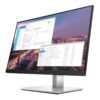 Vista lateral derecha del monitor HP EliteDisplay E23 G4 reacondicionado, destacando los puertos USB de fácil acceso y el acabado premium del chasis para JANSit.es.