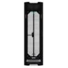 Parte delantera del rack HP P9K07A G2 de 42U con puerta de malla perforada para ventilación masiva, logo de HP y sistema de cierre con llave, reacondicionado por JANSit.es.