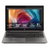 Vista Principal HP ZBook 15 G6 | Rendimiento de Sobremesa en Formato Portátil Workstation portátil reacondicionada HP ZBook 15 G6 abierta, mostrando su teclado numérico, pantalla de 15.6 pulgadas y chasis robusto de aluminio para JANSit.es.