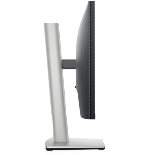 Vista de perfil izquierdo del monitor profesional reacondicionado Dell P2222H Grade A+, destacando el ángulo de inclinación ajustable y el soporte ergonómico para JANSit.es.