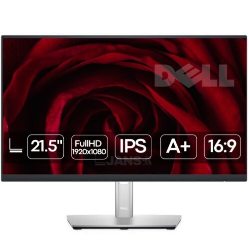 Monitor profesional reacondicionado Dell P2222H de 21.5 pulgadas Full HD, con peana ajustable y tecnología ComfortView Plus, estado Grade A+ para JANSit.es.