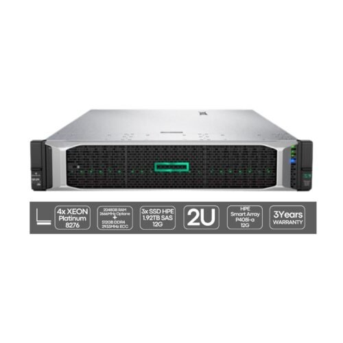 Servidor Recondicionado HP ProLiant DL560 G10 4x 8276 3x SSD HPE 1.92TB Usado Renovado Imagem Principal JANSit HP ProLiant DL560 G10 | 4P Platinum 8276 | 2048GB (Optane) + 512GB | 3x SSD 1.92TB | 2x 1600W
