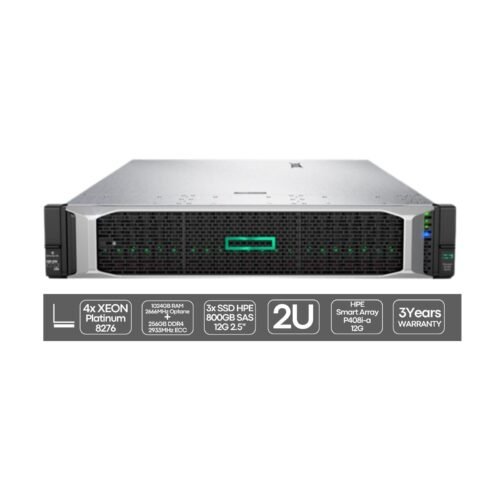 HP ProLiant DL560 G10 | 4P Platinum 8276 | 1024GB (Optane) + 256GB | 3x SSD 800GB | 2x 1600W
