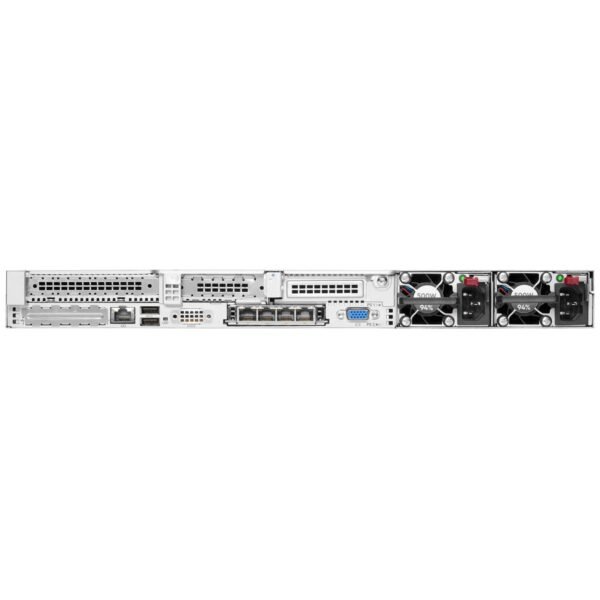 Servidor Recondicionado HPE DL360 Gen10 Plus Usado Renovado Imagem Traseira JANSit HPE DL360 Gen10 Plus SFF | 2P Platinum 8352Y | 128GB | 3xSSD 1.92TB SAS + 5xHDD 1.2TB | P408i | 2x 800W