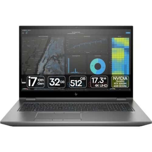 Workstation Portátil Recondicionada HP ZBook 17 G7 Fury i7 4K UHD RTX 3000 Usada Renovada Imagem Principal JANSit HP ZBook 17 G7 Fury | i7-10850H | 32GB | SSD 512GB | RTX 3000M 6GB | 17" 4K UHD