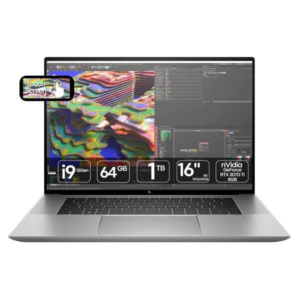 HP ZBook Studio 16 G9 | i9-12900H | 64GB | SSD 1TB | RTX 3070 Ti 8GB | 16" 4K Touch